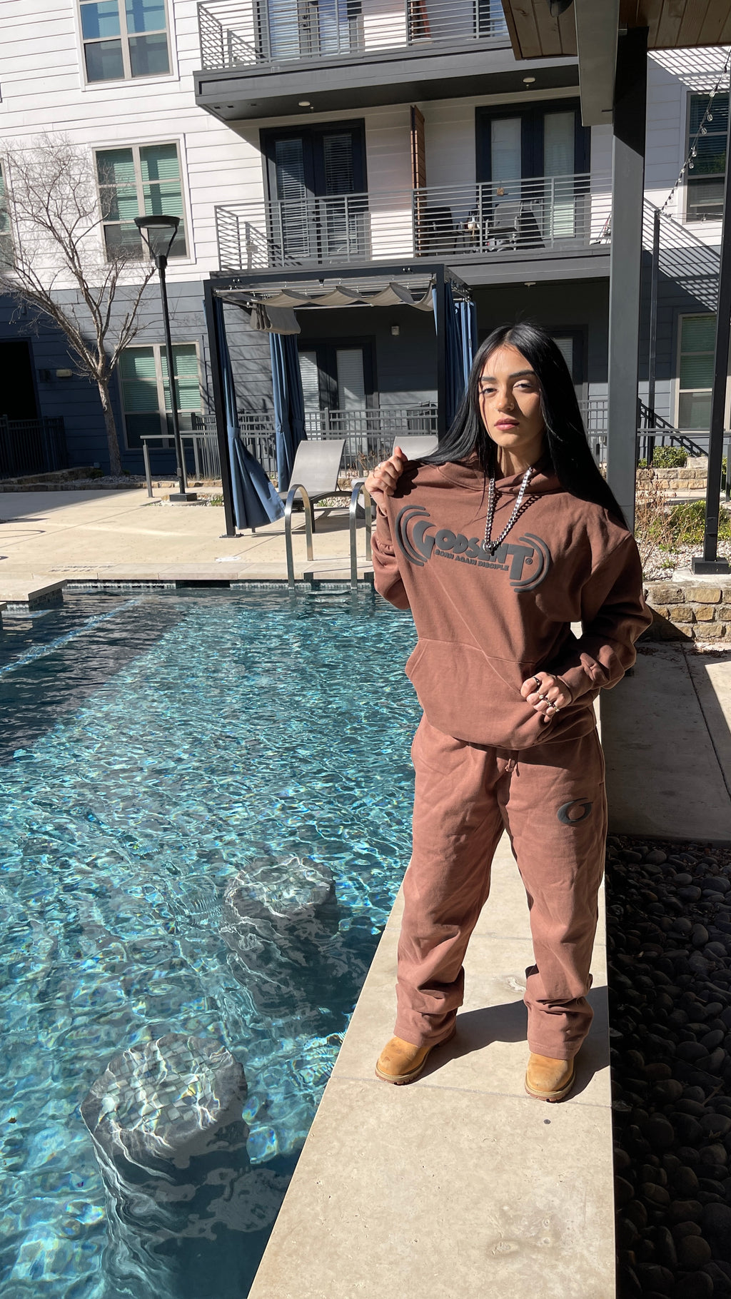 BORN AGAIN DISCIPLE PUFF PRINT SET (HOODIE + SWEATS)