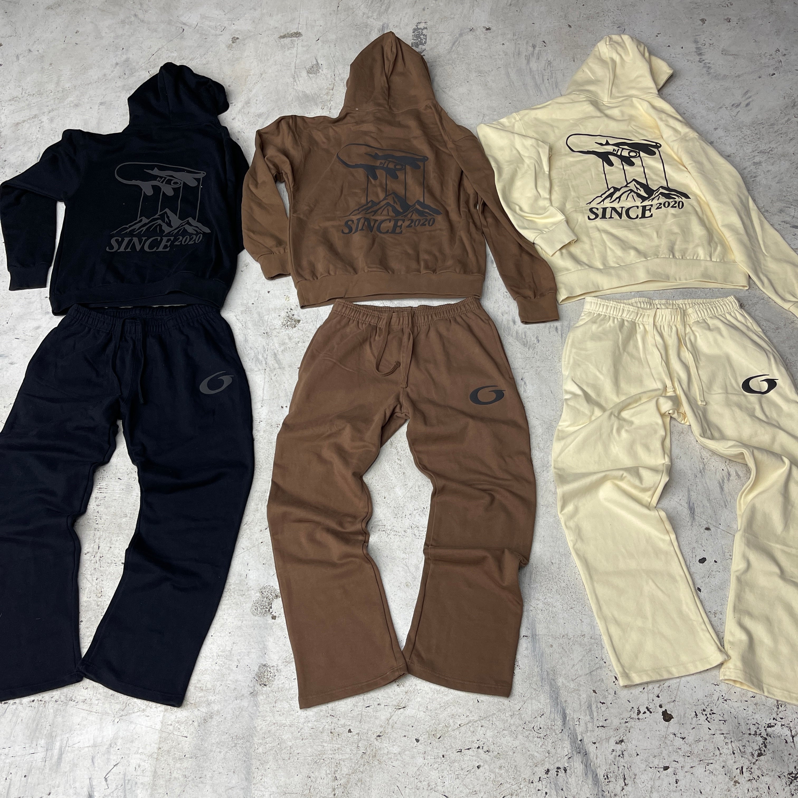BORN AGAIN DISCIPLE PUFF PRINT SET (HOODIE + SWEATS)